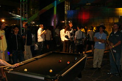 Playing Pool at Google Dance