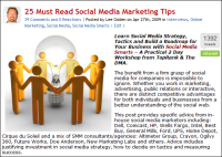 25 social media marketing tips