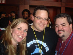 Krista Neher, Jason Baer, Jason Falls Blogger Lounge