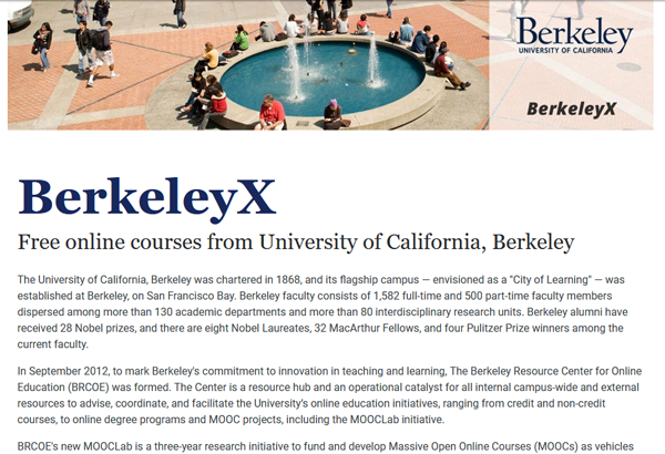 BerkeleyX Screenshot Image