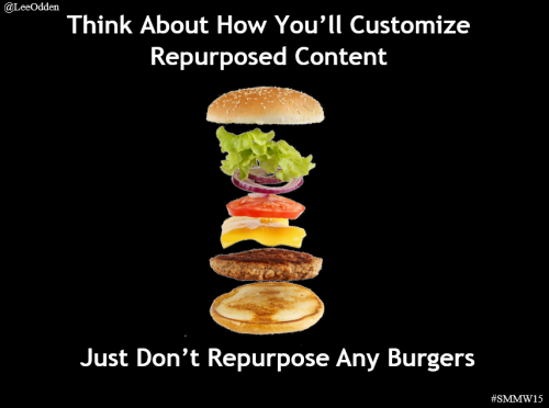 Burger is repurposed content