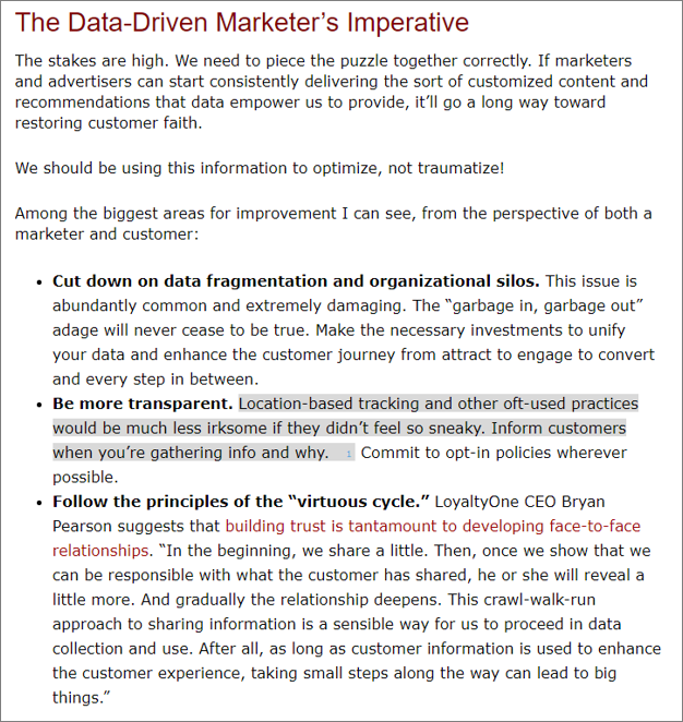 Conclusion Example from Nick Nelson