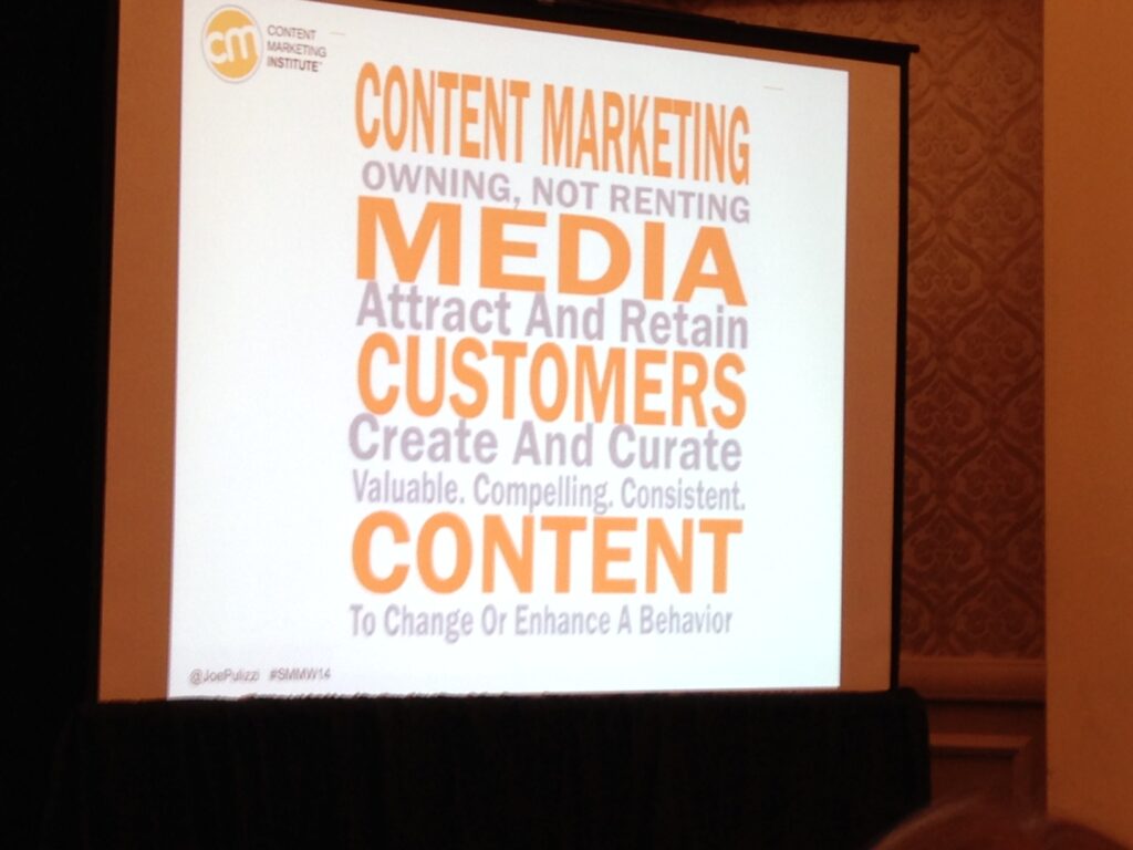 Content Marketing Definition #SMMW14