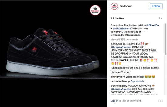 Footlocker Instagram