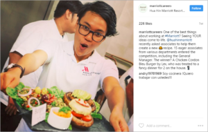 Marriott Company Culture on Instagram