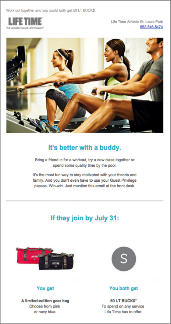 Life Time Fitness Email