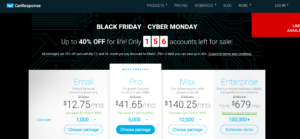 GetResponse Cyber Monday Deal