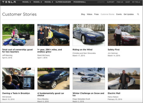 Tesla Customer Stories