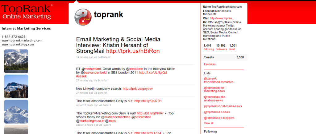 Online resource, TopRank Online, Twitter marketing