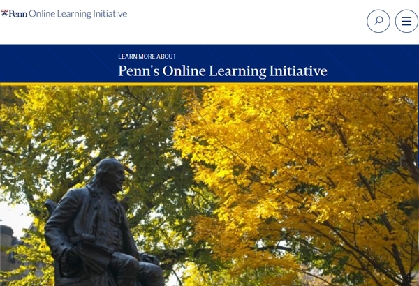 Penn’s Online Learning Initiative (OLI) Screenshot Image