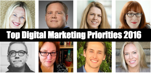 Digital Marketing Priorities 2016