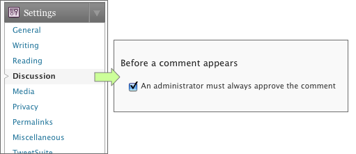 WordPress Comment Moderation 