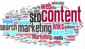 content marketing word cloud