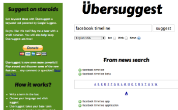 Ubersuggest News Keyword Research