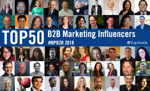 B2B Marketing Influencers 2018