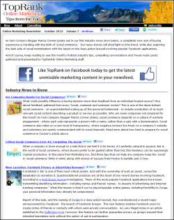 online marketing newsletter