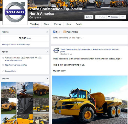 Volvo CE Facebook